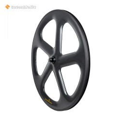 700C 24mm Wide Straight 5 Spokes Tubeless / Tubular Wheel